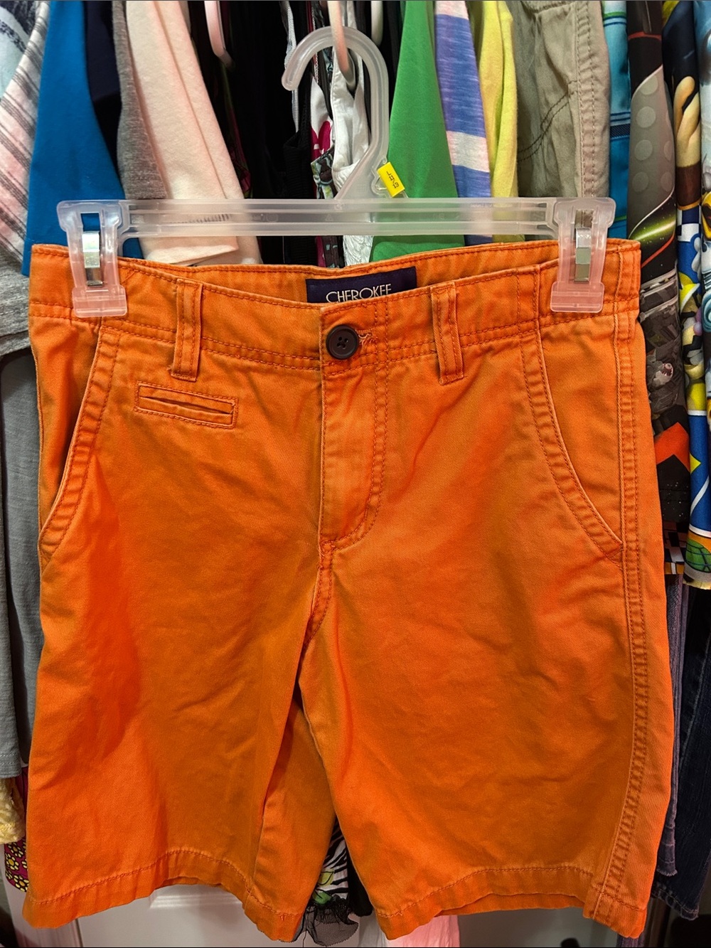 Cherokee Bright Orange Kids' Cotton Shorts